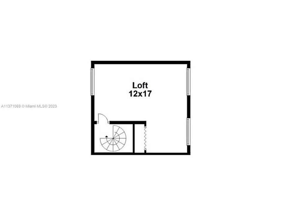 Private staircase to loft