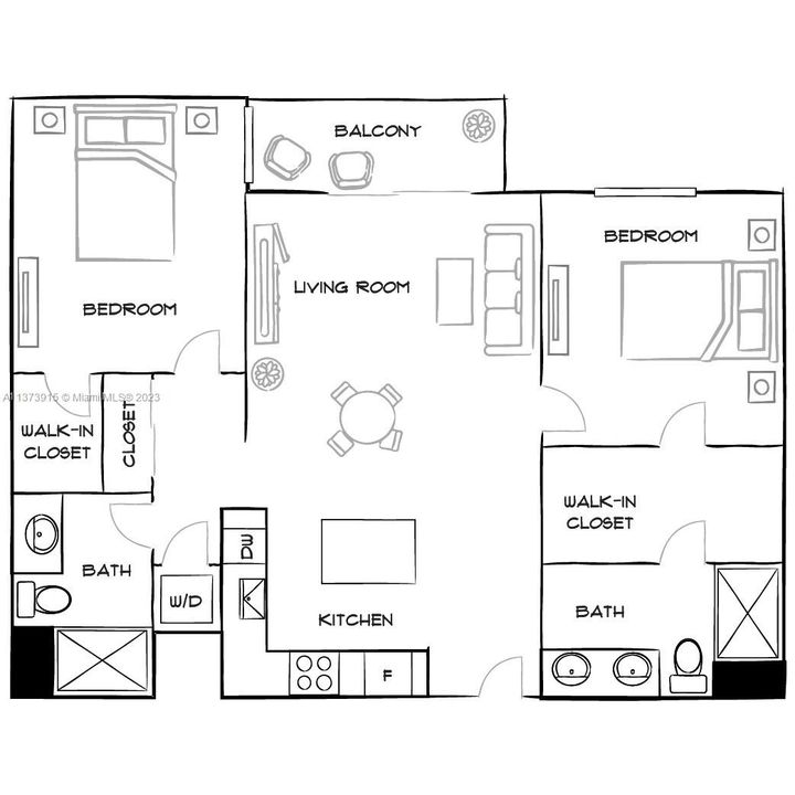 Recently Rented: $3,101 (2 beds, 2 baths, 1212 Square Feet)