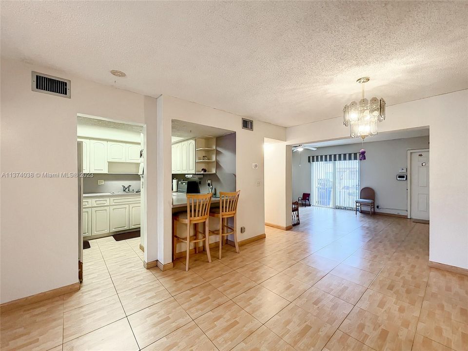 DINING ROOM AND KITCHEN