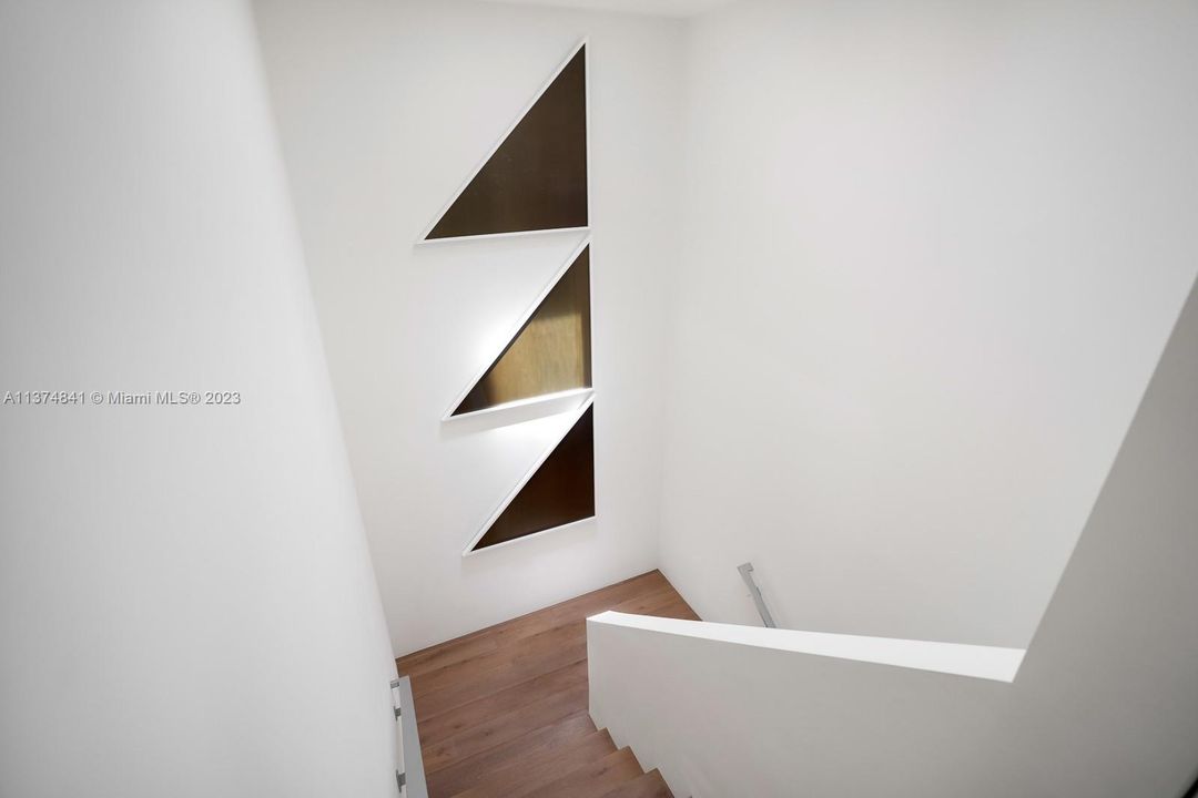Stairwell to master suite