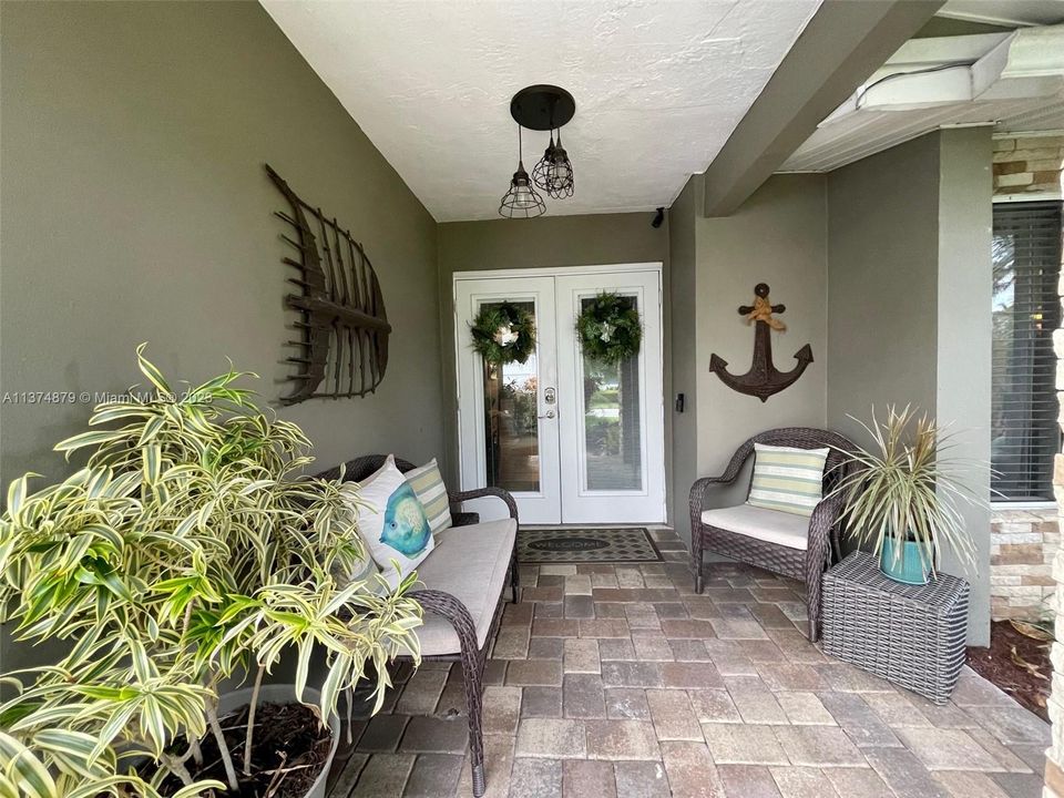 Welcoming porch entryway