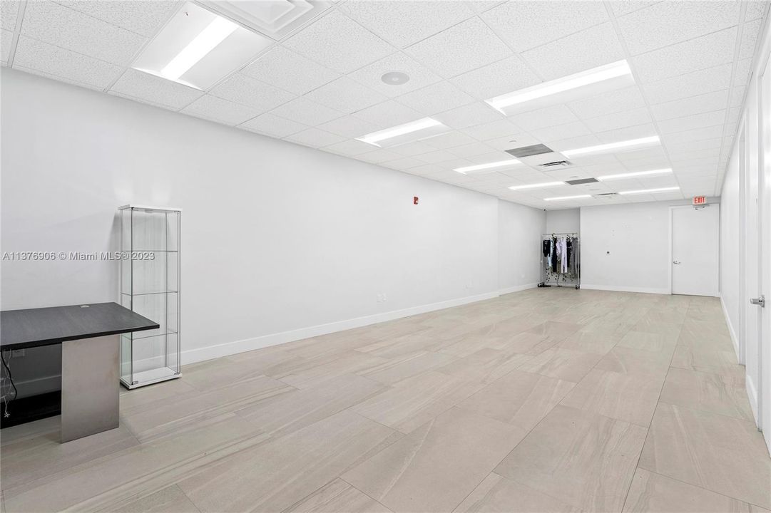 Same room as before from a different angle.  Great for meetings, yoga room, call center, many desks, conferences and more.