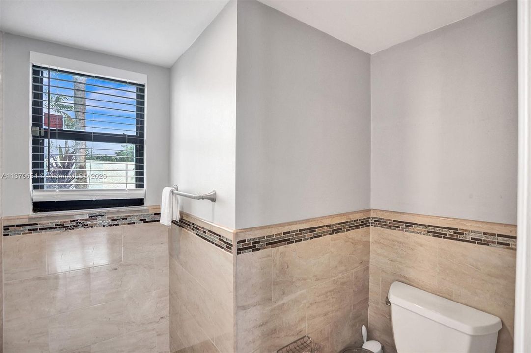 Primary bathroom downstairs