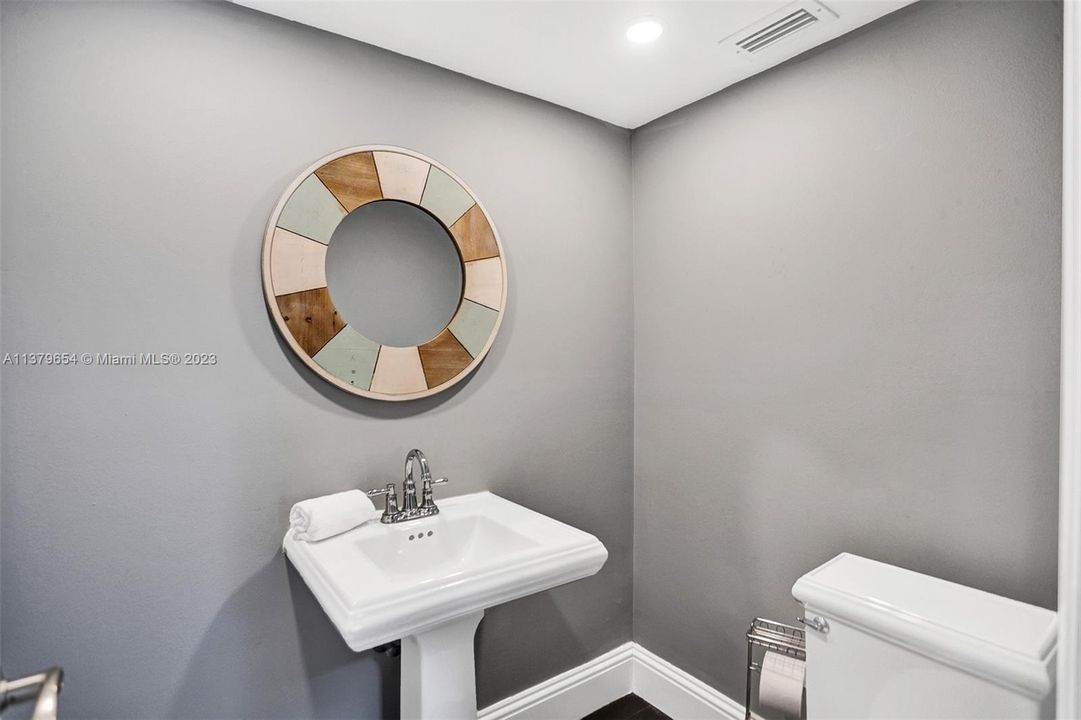 Half bath near foyer