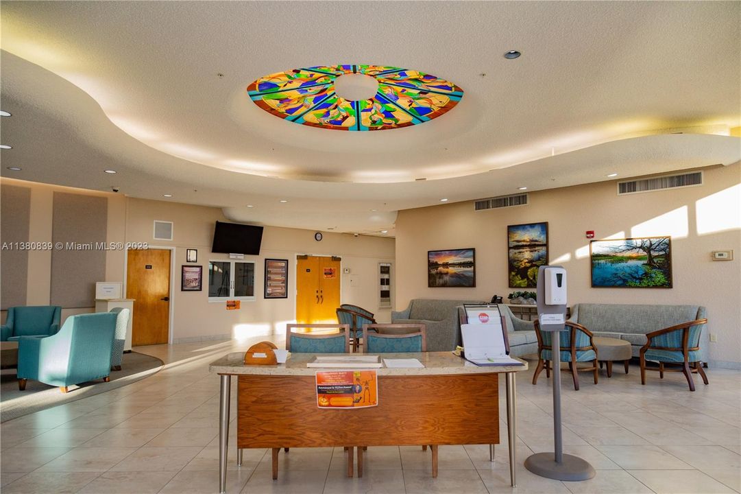 CLUB HOUSE LOBBY AND SITTING AREA