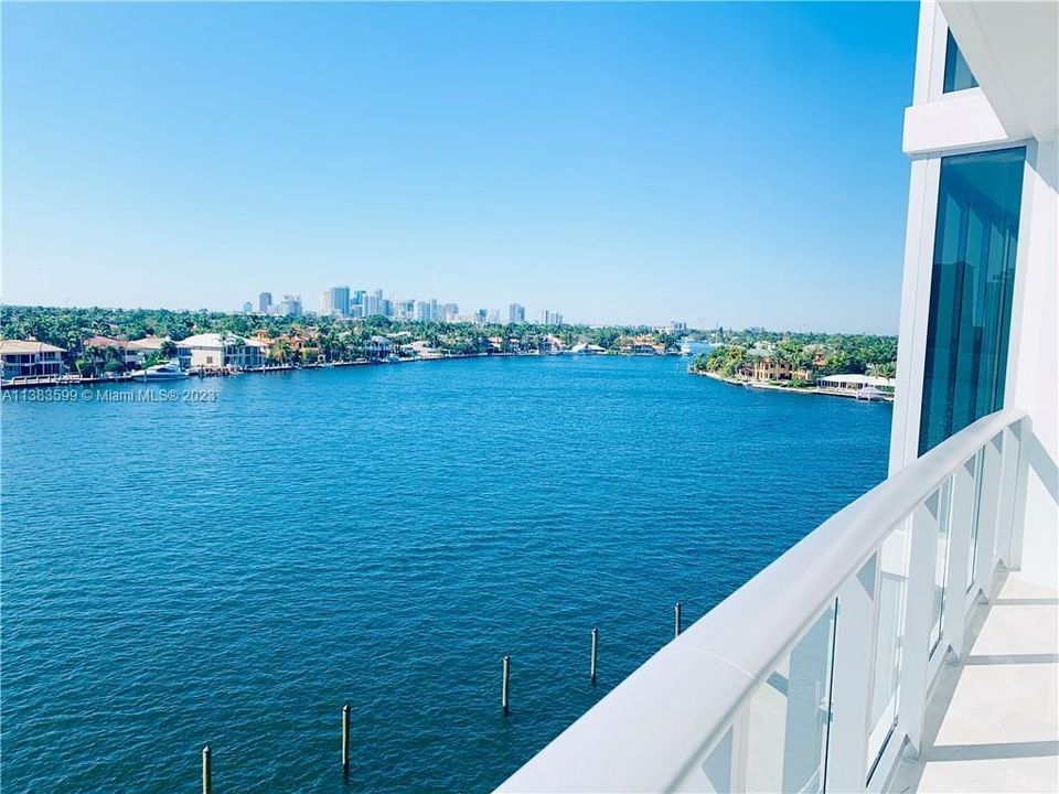 Balcony view facing north