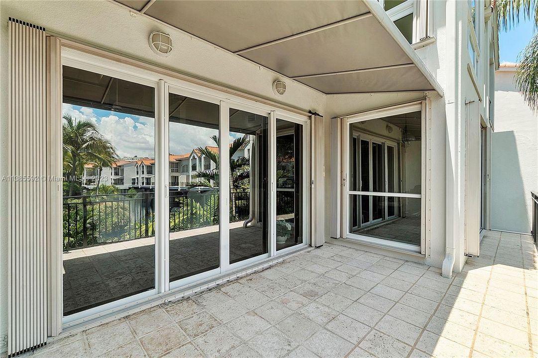 Balcony off living room