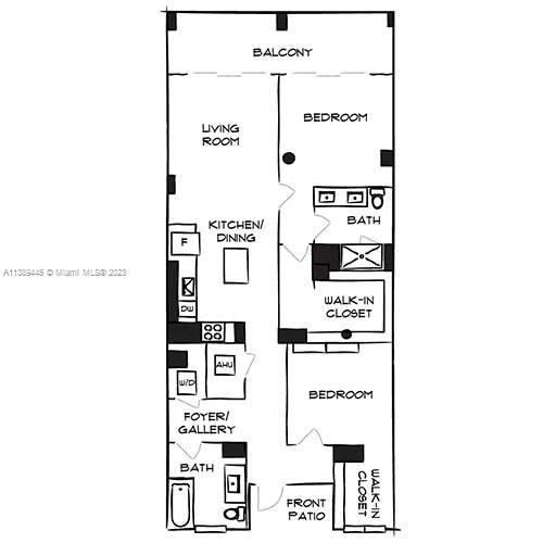 Recently Rented: $6,175 (2 beds, 2 baths, 1308 Square Feet)