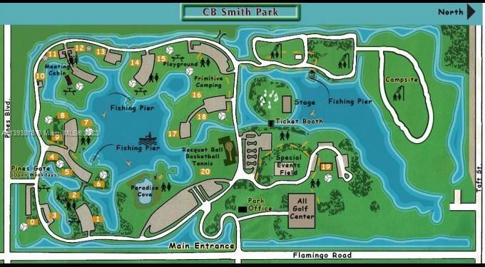 CB Smith Park Map