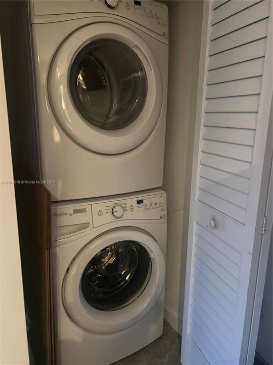 Washer and dryer