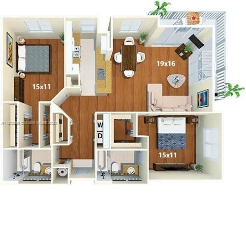 Недавно арендовано: $4,270 (2 спален, 2 ванн, 1393 Квадратных фут)