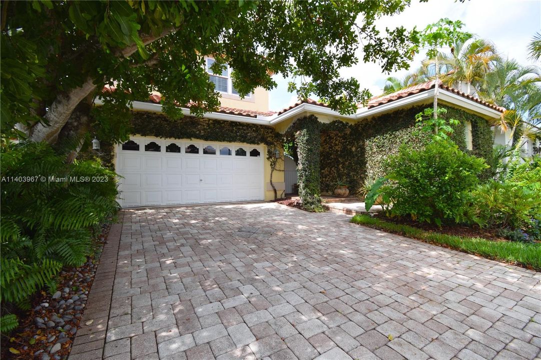 2 car garage - paved driveway