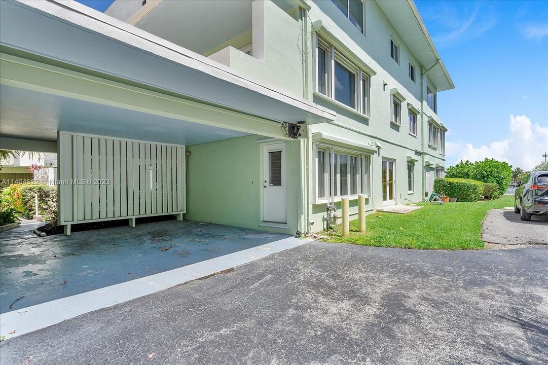 Parking Carport in front of residence