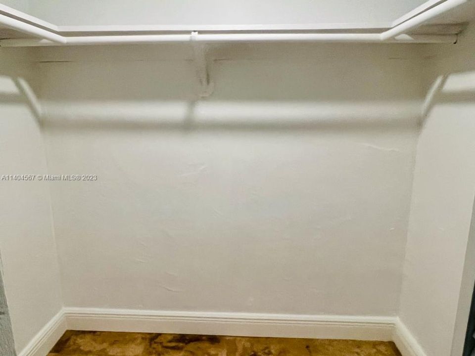 Large master walk in closet