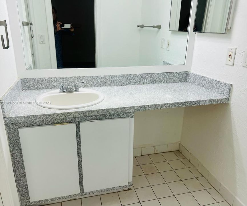 Master bathroom vanity