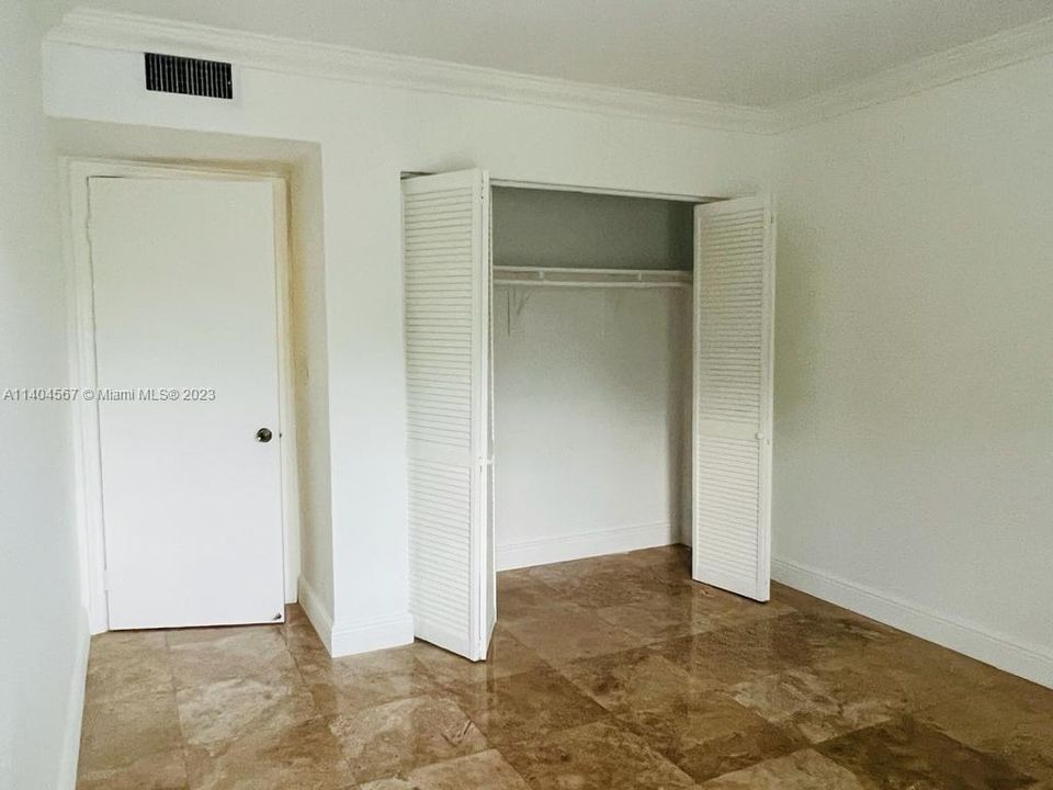 2nd bedroom also has a large closet