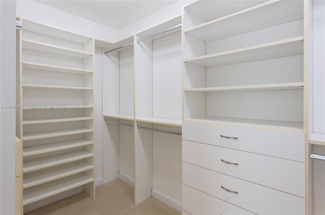 Closet in Master Bedroom