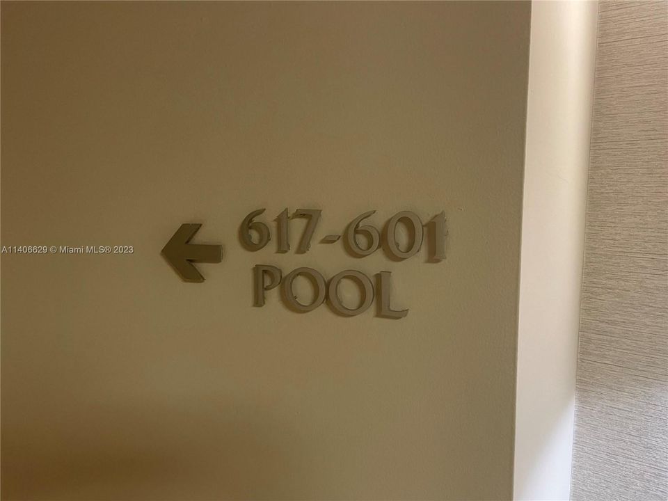 There is a really big pool on the 6th floor. Clothing is optional in this building until you go in the pool, then you have to put on your bathing suit.