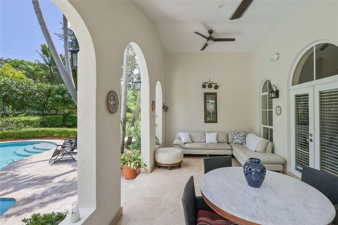 Breezy covered patio