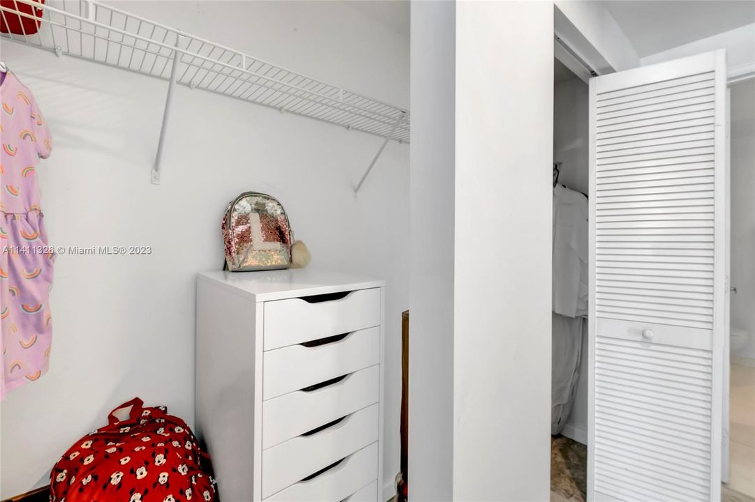 Closets at the second Bedroom