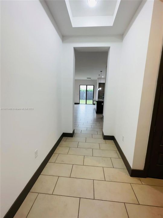 Hallway to Living area