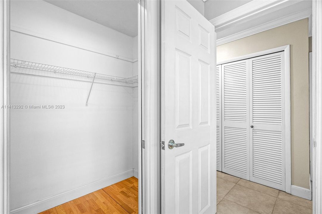 Master walk in closet