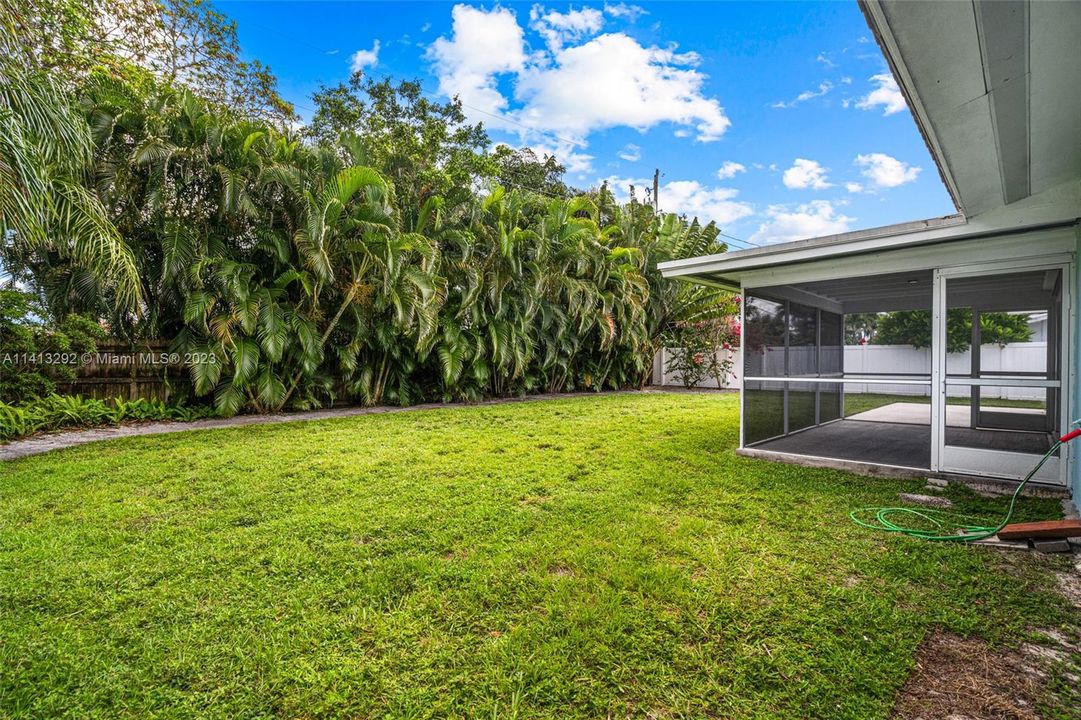 Fenced Backyard