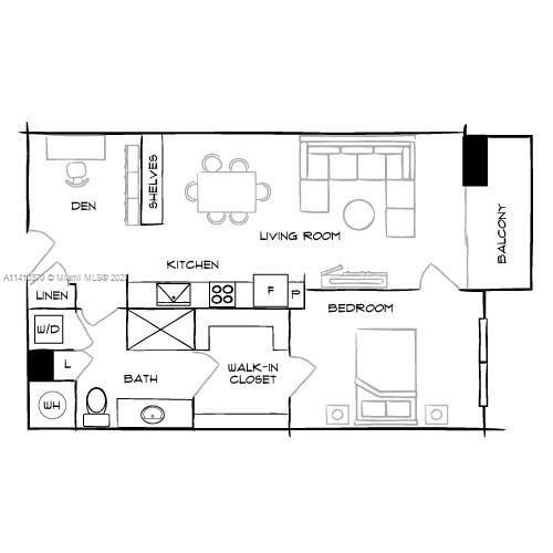 Recently Rented: $3,080 (1 beds, 1 baths, 887 Square Feet)