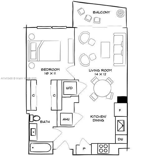 Recently Rented: $3,190 (1 beds, 1 baths, 720 Square Feet)