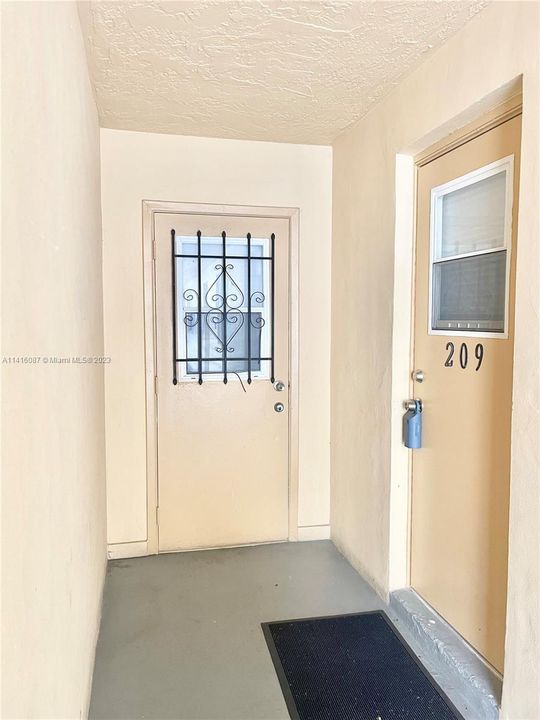 Entrance to Patio & front door