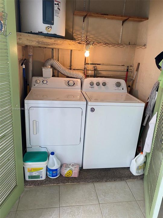 Washer ..Dryer on Front Porch