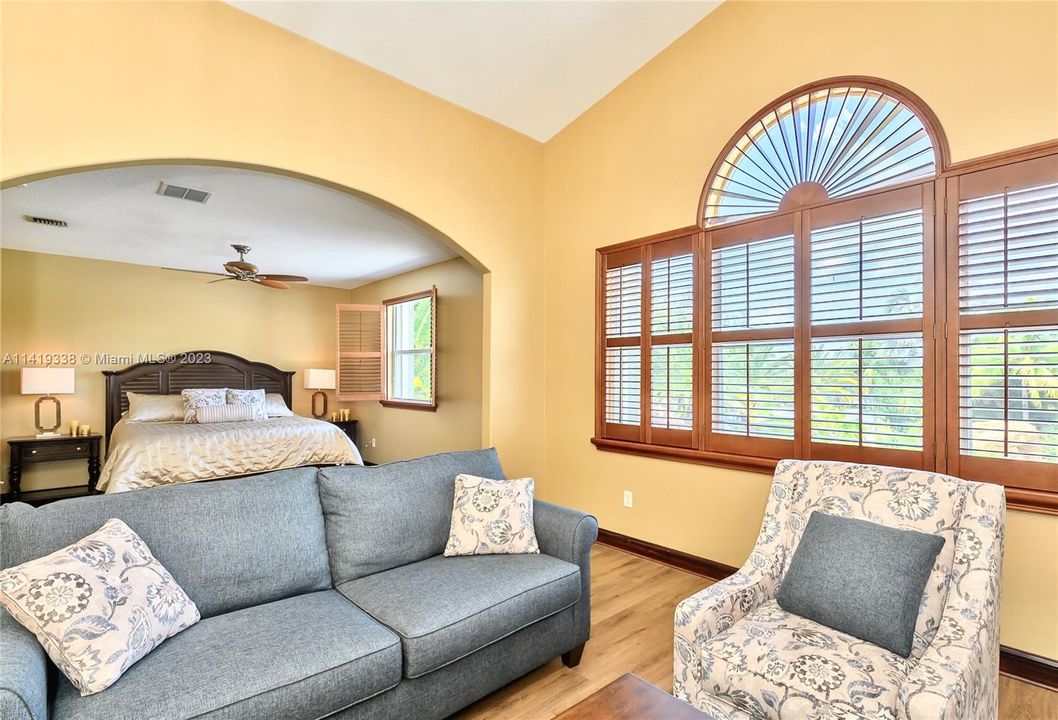 Oversized Primary Bedroom with Sitting Area!