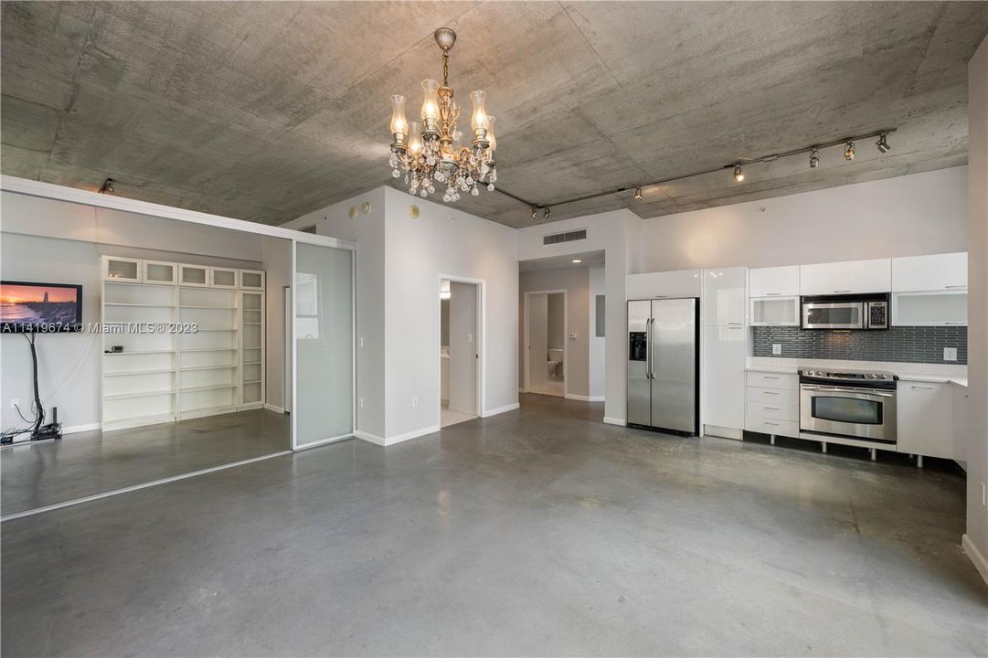 Second bedroom seen on the left