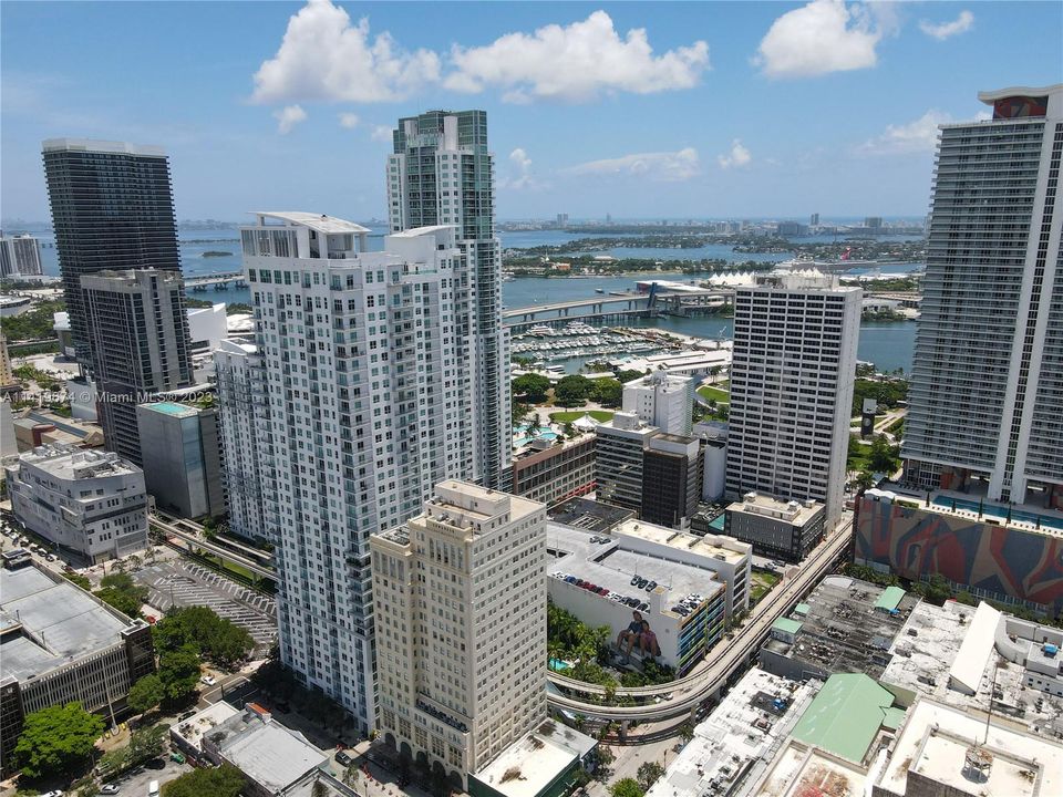 Aerial view looking North East