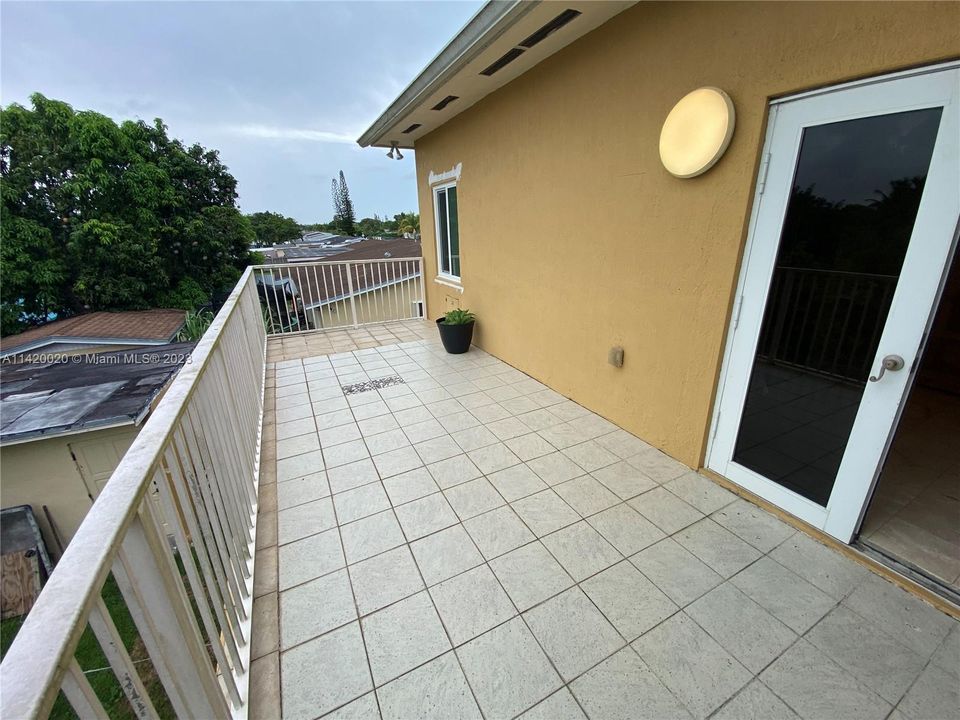 BALCONY OFF MASTER BEDROOM
