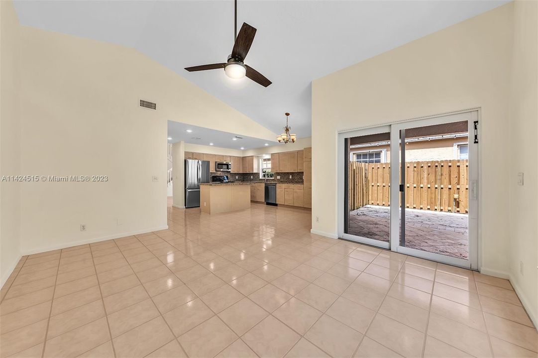 Another view from family room & slider.