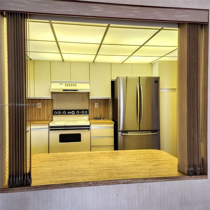 kitchen is open to living room