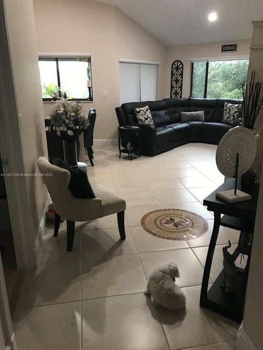 View of living room from entrance