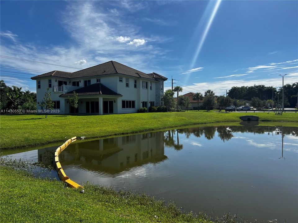 House from the other side of the lake