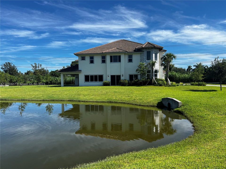 House from the other side of lake