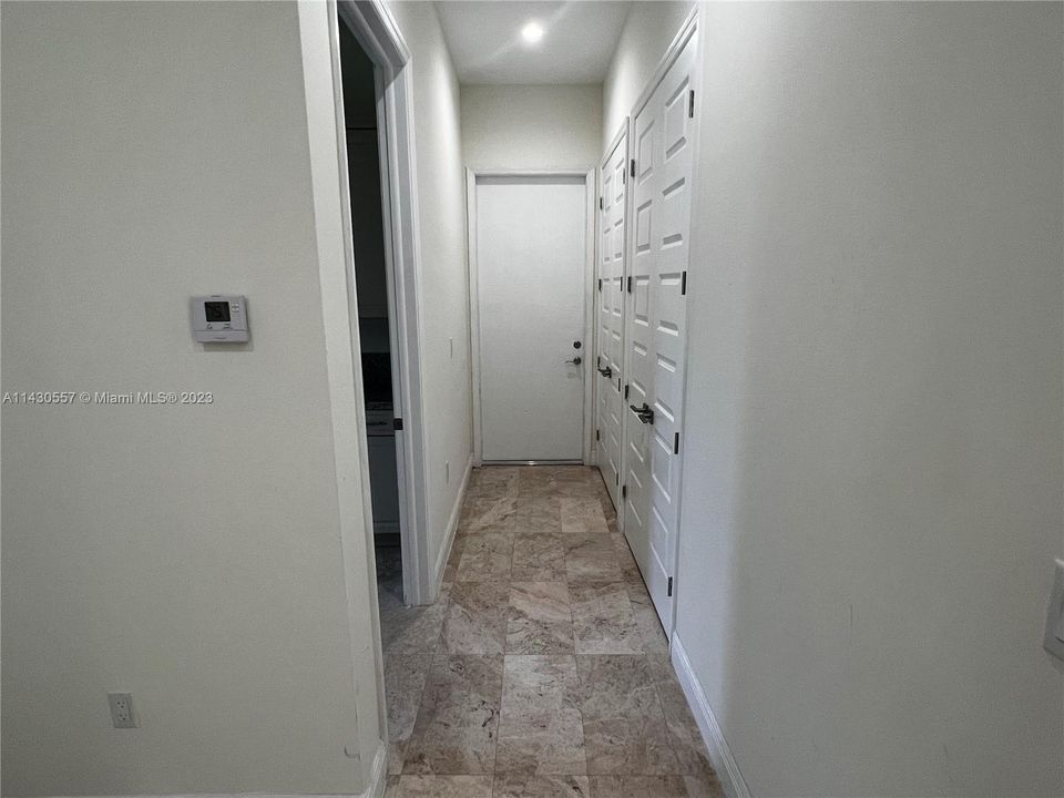 Hallway to garage