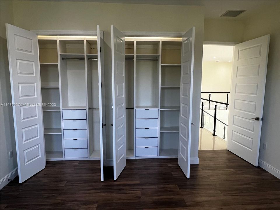 Bedroom 3 Closets