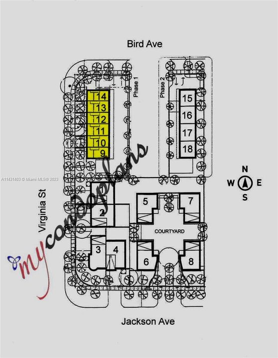 Site plan see location of #9