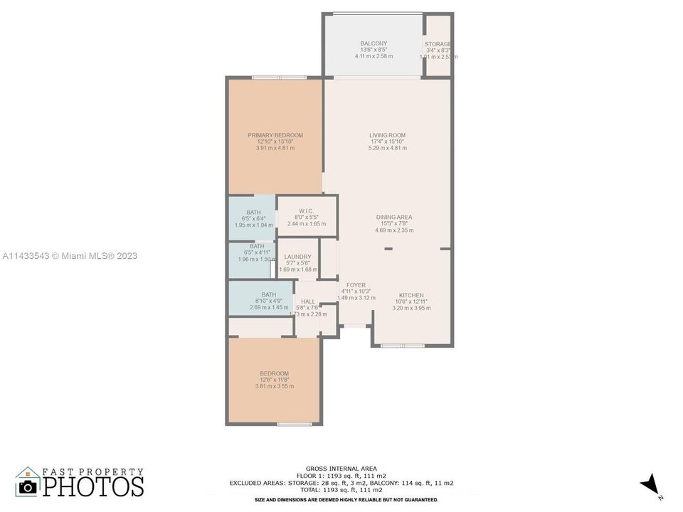 Recently Sold: $300,000 (2 beds, 2 baths, 1245 Square Feet)