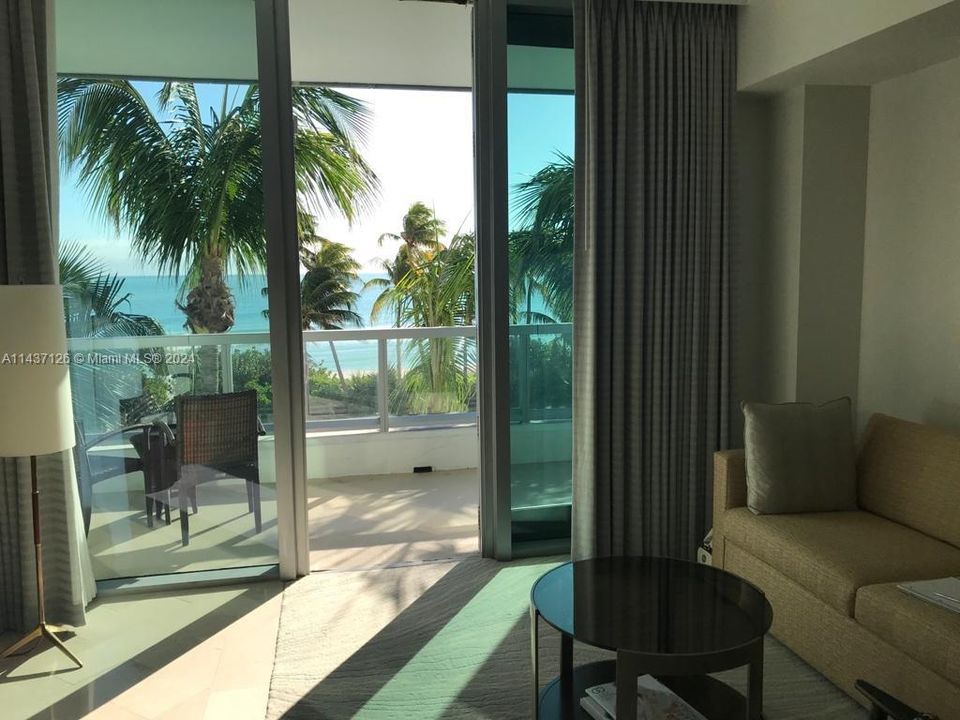 VIEW TO BALCONY + OCEAN