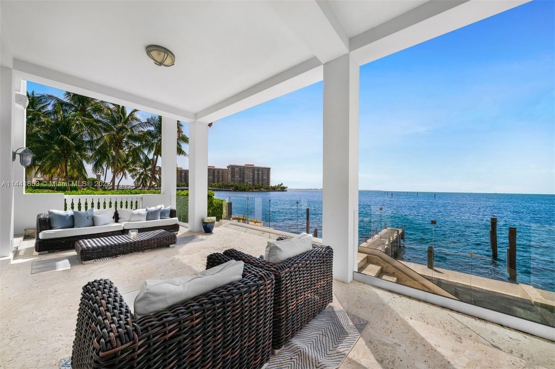 Living Room Exit to Balcony and Pool