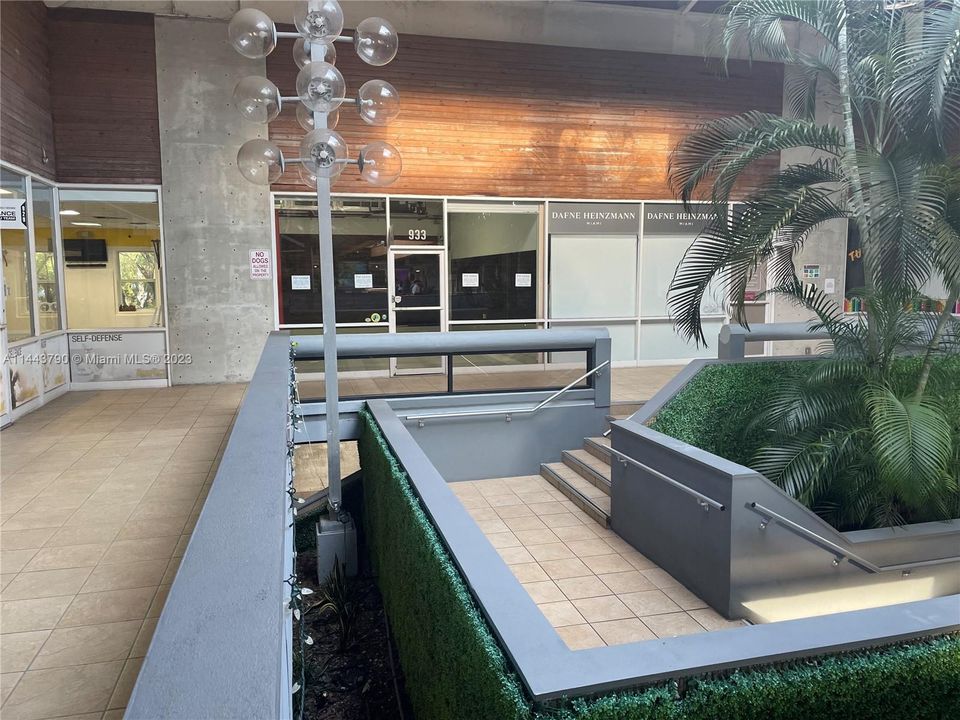 Unit Is Located at Main Entrance to the Mall From the Garage