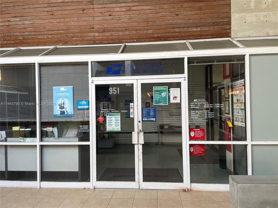 U S Post Office is the Main Anchor of the Mall