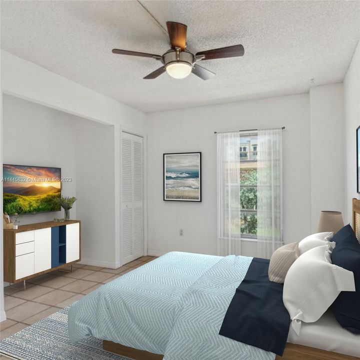 2nd bedroom - virtually staged