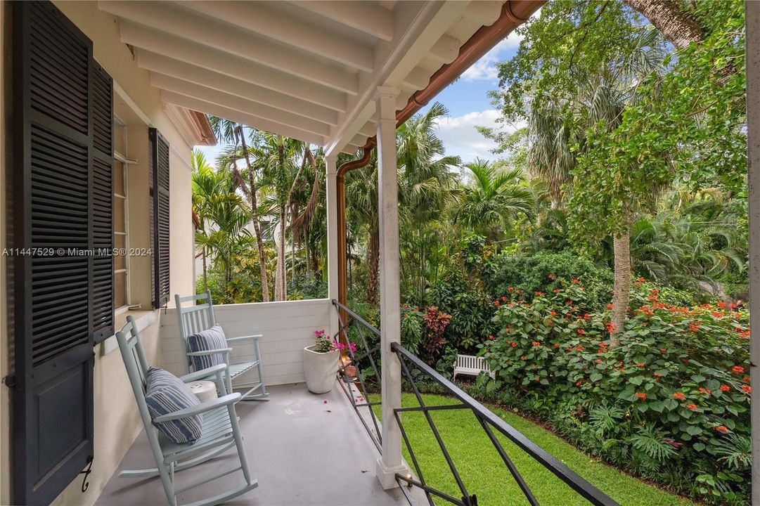 Treetop Private balcony off the primary bedroom